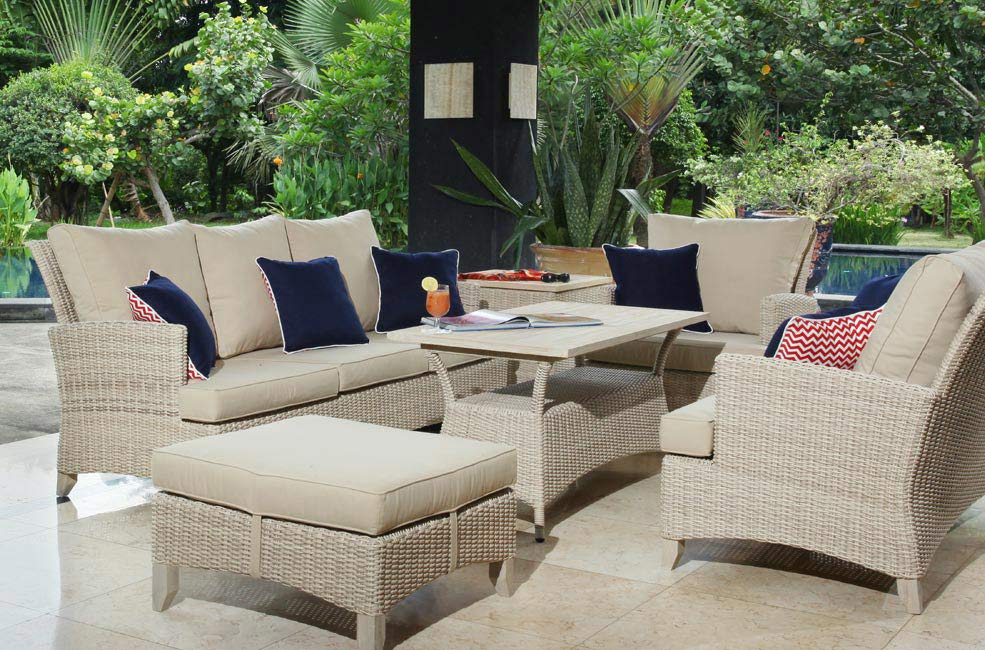 venice teak and wicker white wash teak furniture outdoor collection Wholesale Sydney Australia