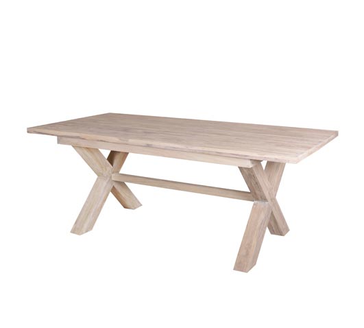Dinind Table 300cm Rustic White Wash Teak Wholesale Teak Outdoor Furniture Sydney Australia