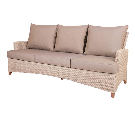 3 seater sofa Venice Wicker Teak Wholesale Teak Outdoor Furniture Sydney Australia